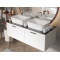 Besco ASSOS S-LINE Umývadlo na dosku 520x410x170mm, liaty mramor, Biela