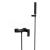 Besco MODERN/VARIUM Vaňová nástenná batéria 170mm, s príslušenstvom, Čierna