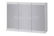 Olsen Spa TRIGA I Zrkadlová skrinka kovová 60x40x17cm, Biela