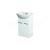 Olsen Spa RINO 45 Skrinka s keramickým umývadlom 2xdvierka 41,5x25,4x71,5cm, Biela
