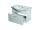 Olsen Spa VIKY 65 Skrinka s keramickým umývadlom 60,6x34x43,7cm, v demonte, Biela