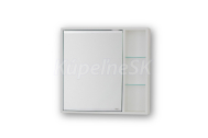 Olsen Spa SÉVIS 60 Horná závesná zrkadlová skrinka 60x58,5x14cm, Biela