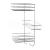 Olsen Spa KD02080044 Drôtená polička 26,5x26,5x50cm, pochrómovaná oceľ