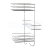 Olsen Spa KD02080044 Drôtená polička 26,5x26,5x50cm, pochrómovaná oceľ