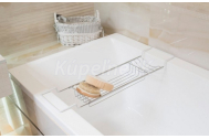 Olsen Spa KD02080192 Drôtená polička na vaňu 69,5-85x17x8cm, pochrómovaná oceľ