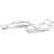 Olsen Spa KD02080053 Drôtená polička 49,2x12,5x12,5cm, pochrómovaná oceľ