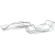Olsen Spa KD02080053 Drôtená polička 49,2x12,5x12,5cm, pochrómovaná oceľ