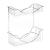 Olsen Spa KD02080052 Drôtená polička 29,5x12,5x33,5cm, pochrómovaná oceľ
