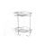 Olsen Spa KD02080049 Drôtená rohová polička 17,5x17,5x30cm, pochrómovaná oceľ