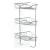 Olsen Spa KD02080051 Drôtená rohová polička 17,5x17,5x43,5cm, pochrómovaná oceľ
