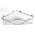 Olsen Spa KD02080223 Drôtená rohová polička 23x23x6cm, pochrómovaná oceľ