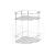 Olsen Spa KD02080045 Drôtená rohová polička 21x21x31cm, pochrómovaná oceľ