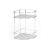Olsen Spa KD02080045 Drôtená rohová polička 21x21x31cm, pochrómovaná oceľ