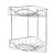 Olsen Spa KD02080046 Drôtená rohová polička 24x24x32,3cm, pochrómovaná oceľ