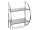 Olsen Spa KD02050027 Polička kovová 54x44x26cm, Chróm