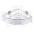 Olsen Spa KD02081130 Drôtená polička na nalepenie 31x21,5x7,5cm, pochrómovaná oceľ