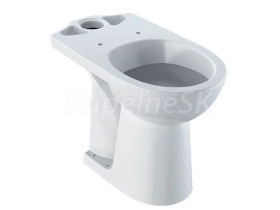 Geberit Selnova Comfort WC-kombi misa, Zadný vodorov odpad 670x360mm, Zvýšené, Biele, oblé