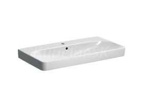 Geberit Smyle Square Umývadlo 900x480mm, s otvorom pre bat., s prepadom, biela