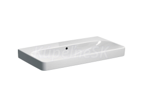 Geberit Smyle Square Umývadlo 900x480mm, bez otvoru pre bat., s prepadom, biela