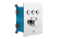 Rubineta THERMO-3F Termostatická podomietková batéria 3-cestná, Chróm
