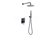 Besco DECCO/ILLUSION I Sprch podomietkový set s hlavov. ručnou sprch,hadica a držiak,Čiern