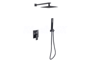 Besco MODERN/VARIUM II Sprch podomiet.set s hlavovou a ručnou sprch. hadica a držiak,Čiern