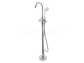 Besco RETRO I Vaňová stojánková batéria do podlahy v.1170mm, s príslušenstvom, Chróm