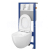 Cersanit AQUA 51 Podomietkový SET+WC závesné Urban Harmony CleanOn+sed.Slim dur.SC+tlačitk