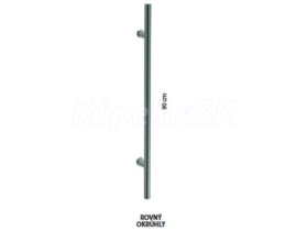 Porta Doors Úchyt na jednu stranu pre vonkajšie vchodové dvere, rovný okrúhly 90cm, nerez