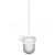 Sapho X-ROUND WHITE WC kefa nástenná, miska mliečne sklo, biela