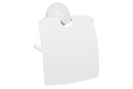 Sapho X-ROUND WHITE držiak toaletného papiera s krytom, biela