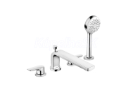 Kludi PURE&SOLID 4-otvorová, vaňova a sprchová batéria DN 15, chróm