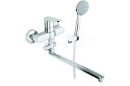 Rubineta STATIC-12/C Vaňová a sprchová nástenná batéria 170mm, s príslušenstvom, Chróm