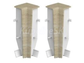 Home Inspire Water Pro Plus Vnútorny roh k lište 60mm PVC vo farbe 807 - Crotone