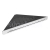 RAVAK Slim C Polička rohová 290x206x22mm, čierna/chróm