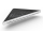 RAVAK Slim C Polička rohová 290x206x22mm, čierna/chróm