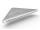 RAVAK Slim C Polička rohová 290x206x22mm, satin/chróm