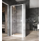 Ravak NEXTY NDOP1-80, 1-dielne sprchové dvere do niky White/White,Transparent + vešiak