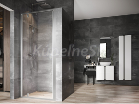Ravak NEXTY NDOP1-90, 1-dielne sprchové dvere do niky Satin,Transparent