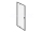 Ravak NEXTY NDOP2-110, 2-dielne sprchové dvere do niky Black,Transparent 03OD0300Z1