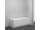 Ravak NVS1-80 Vaňová zástena 1-dielna pevná 80x140cm, Satin, Transparent