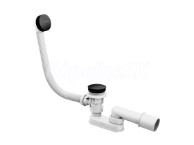 Ravak Vaňová odtoková a prepadová súprava, dĺžka 570 mm, ClickClack, matná čierna