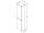 RAVAK CLASSIC II SB 400 L Bočná skrinka, 40x26x160cm, biela/biela Ľavá+Cleaner