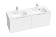 Ravak CLASSIC II SD 1300 Skrinka pod umývadlo 130x45x47 biela/biela+Cleaner