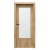 PORTA Doors SET Rámové dvere Laminát CPL, vzor 1.3, Dub Craft Zlatý, sklo činčila +zárubeň