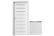 PORTA Doors SET Rámové dvere KONCEPT A3, sklo Matné, 3D fólia Borovica Andersen + zárubňa