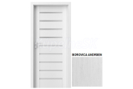 PORTA Doors SET Rámové dvere KONCEPT A4, sklo Matné, 3D fólia Borovica Andersen + zárubňa