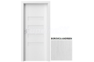 PORTA Doors SET Rámové dvere KONCEPT H4, sklo Matné, 3D fólia Borovica Andersen + zárubňa