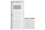 PORTA Doors SET Rámové dvere KONCEPT K1, sklo Matné, 3D fólia Borovica Andersen + zárubňa