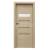 PORTA Doors SET Rámové dvere KONCEPT H1, sklo Matné, 3D fólia Dub Matný + zárubňa